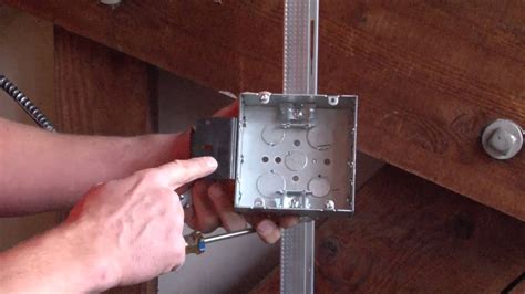 installing gang box in metal studs|metal stud box attachment.